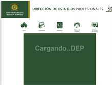 Tablet Screenshot of dep.uaemex.mx