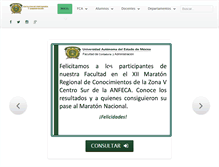 Tablet Screenshot of fca.uaemex.mx