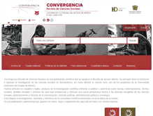 Tablet Screenshot of convergencia.uaemex.mx